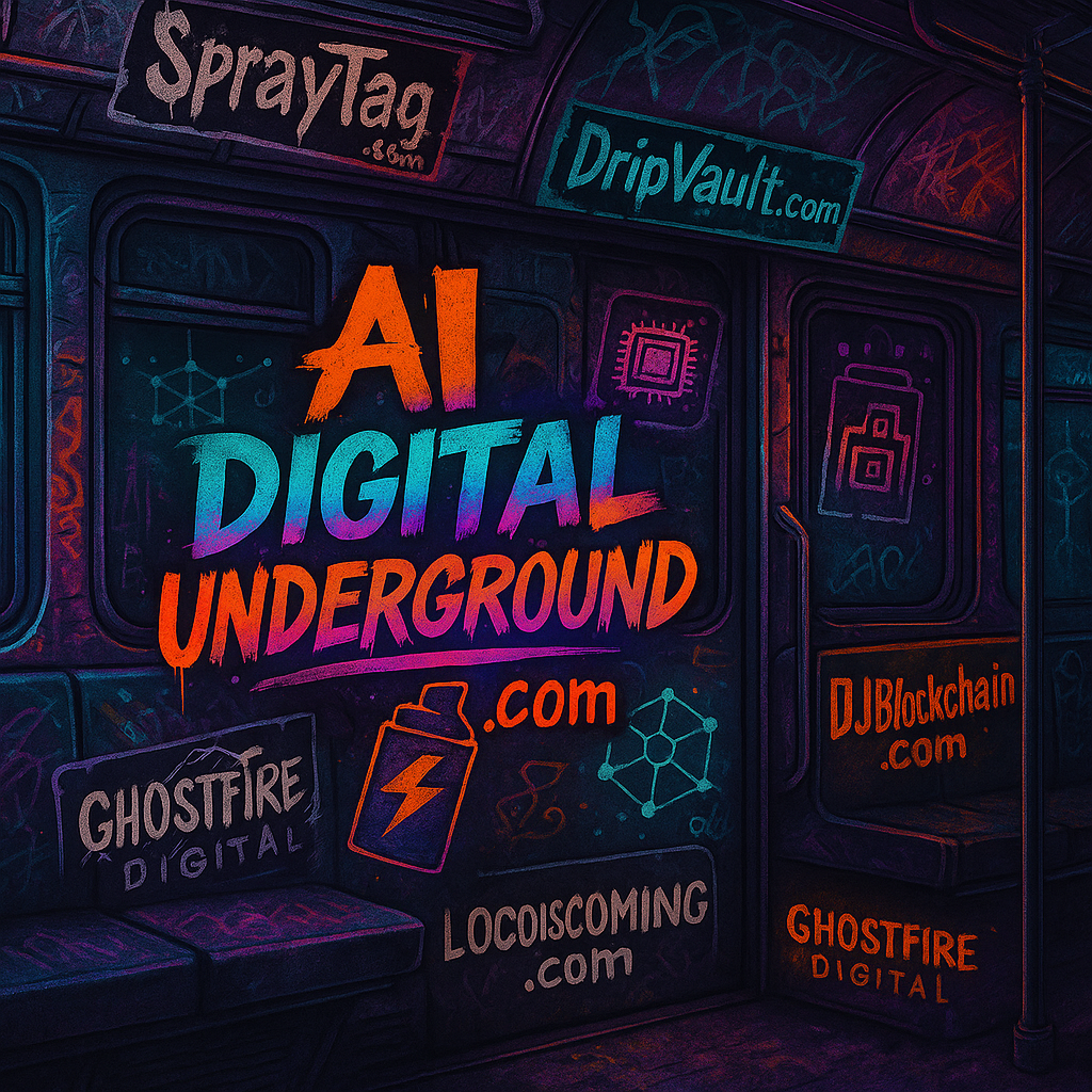 AI Digital Underground graffiti